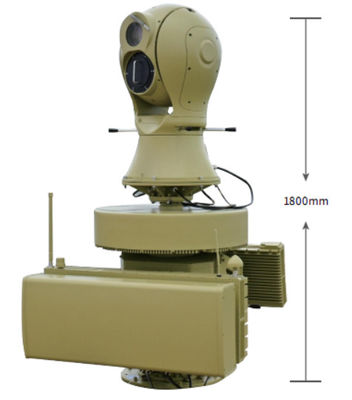 Compatto fino a 5000m sistema radar di sicurezza di tracciamento per accurato rilevamento di bersagli in movimento